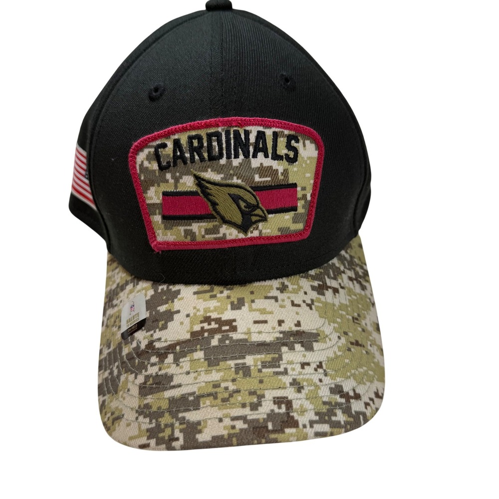 New Era 39THIRTY‎ Arizona Cardinals Salute to Service Hat Black Camo L/XL NFL